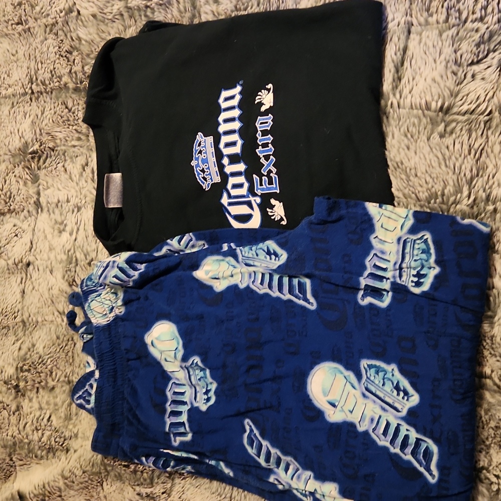 Corona pajama or lounge wear